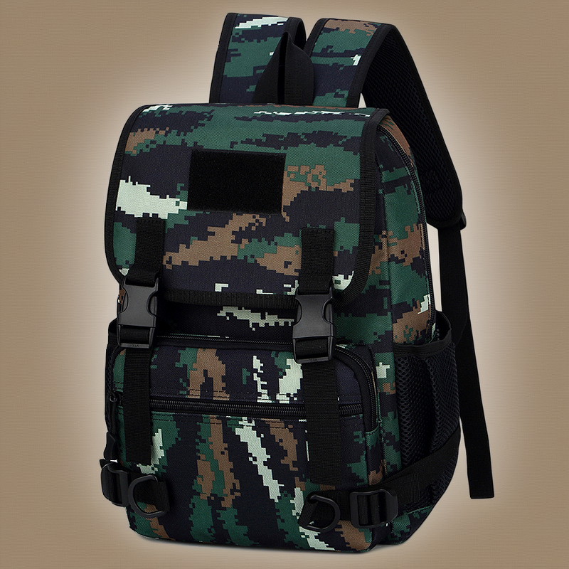 Wild Jungle Camo Kids Outdoor Backpack - Large Capacity & Burden Reduction
