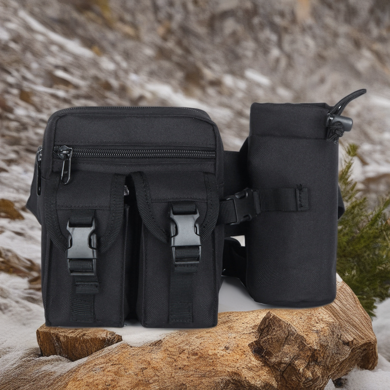 Men's Camo Tactical Waist Bag - Waterproof Multi-Purpose Outdoor Sports Belt Pouch