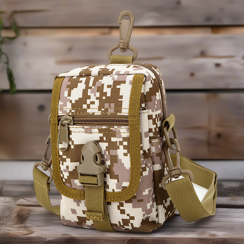 Camo Crossbody Messenger Bag - Lightweight & Durable Outdoor Shoulder Backpack