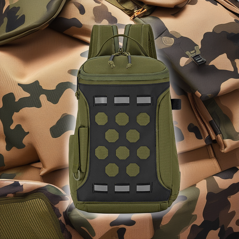 Camo Luya Multi-Functional Outdoor Travel Backpack - Large Capacity, Crossbody & Shoulder Design