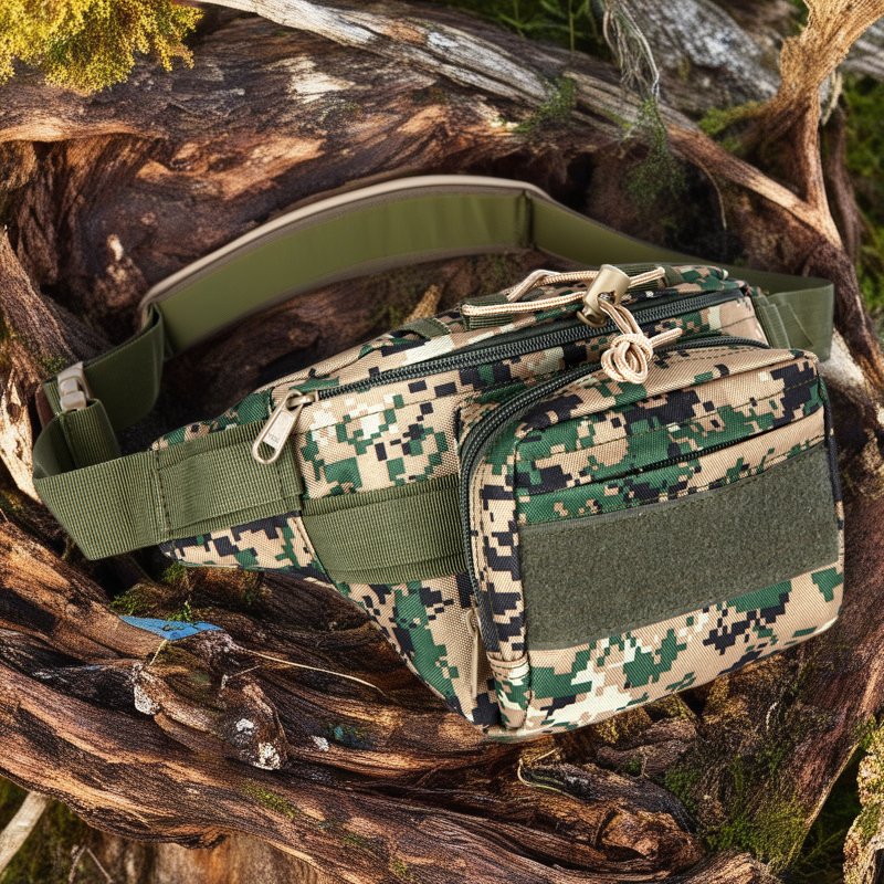 Camo Multi-Purpose Tactical Waist Bag - Outdoor Sports & Everyday Use