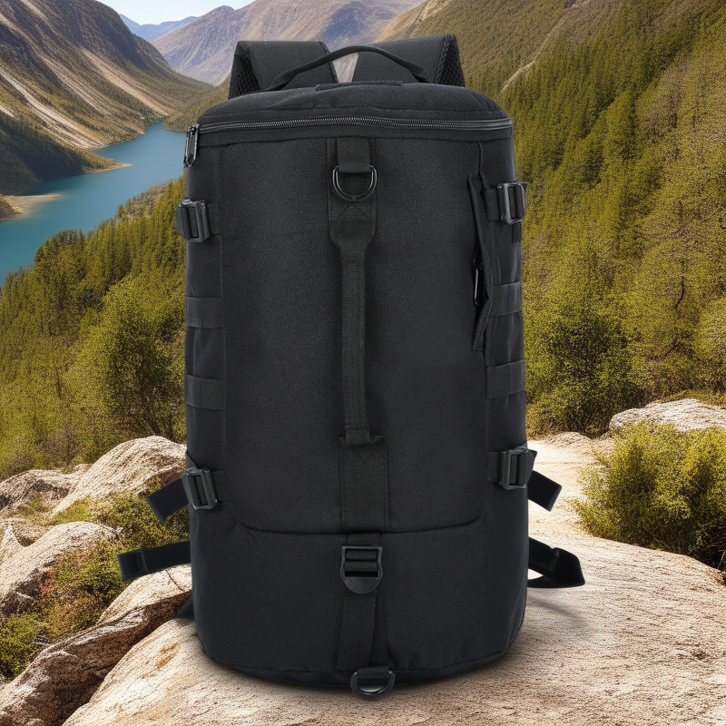 Aplon Camo Bucket Backpack - Large Capacity Outdoor Travel Bag