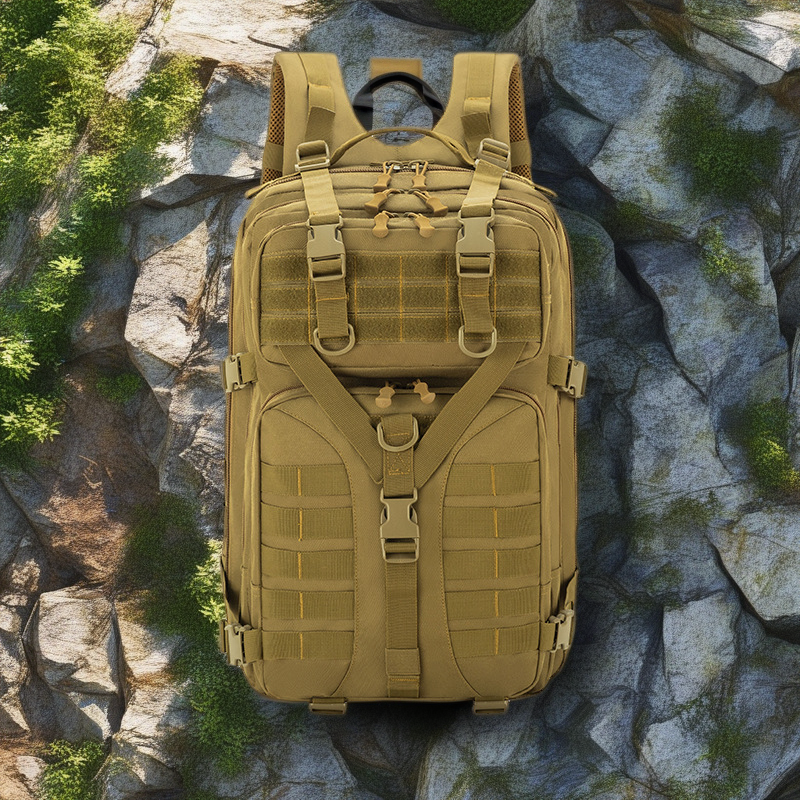 Camo Tactical Backpack for Men - Large Capacity, Multifunctional, Outdoor Mountaineering & Hiking