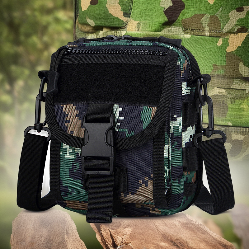 Camo Tactical Waist Bag - Large Screen Phone Compatible, Multi-Purpose Outdoor Sports Satchel