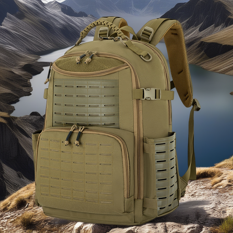 Camo Tactical Mountaineering Backpack - Large Capacity, Breathable & Multi-functional for Hiking & Camping