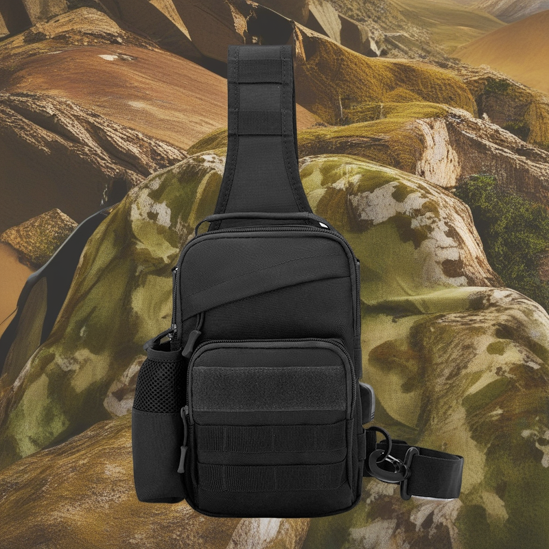 2023 Camo Tactical Chest Bag - Men's Outdoor Multifunctional Crossbody Cycling Backpack