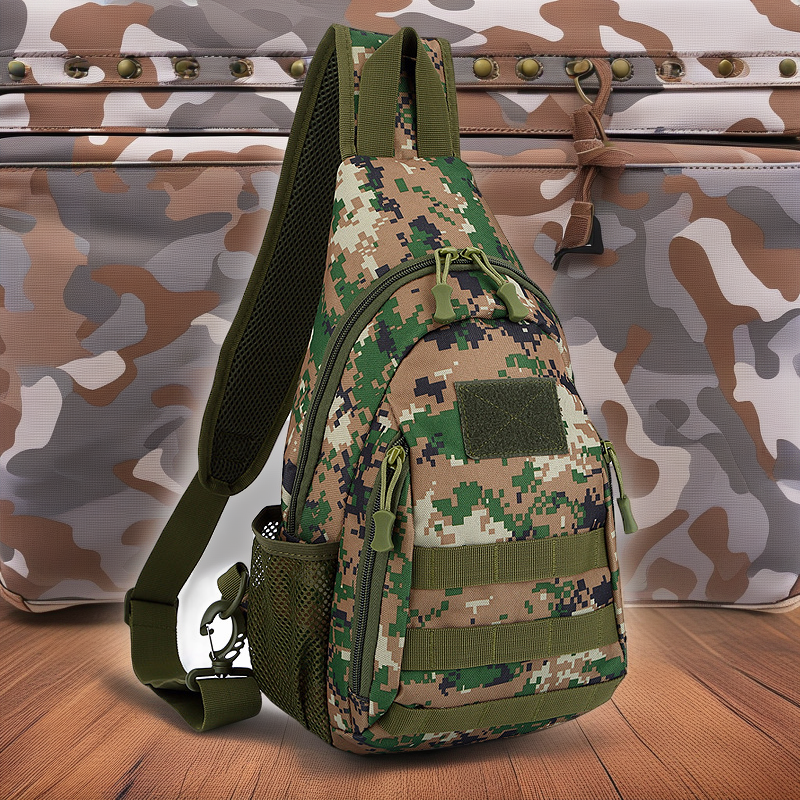 Camo Tactical Multi-Purpose Chest Bag | Small Outdoor Sports Bag | Shoulder Slung | Factory Wholesale