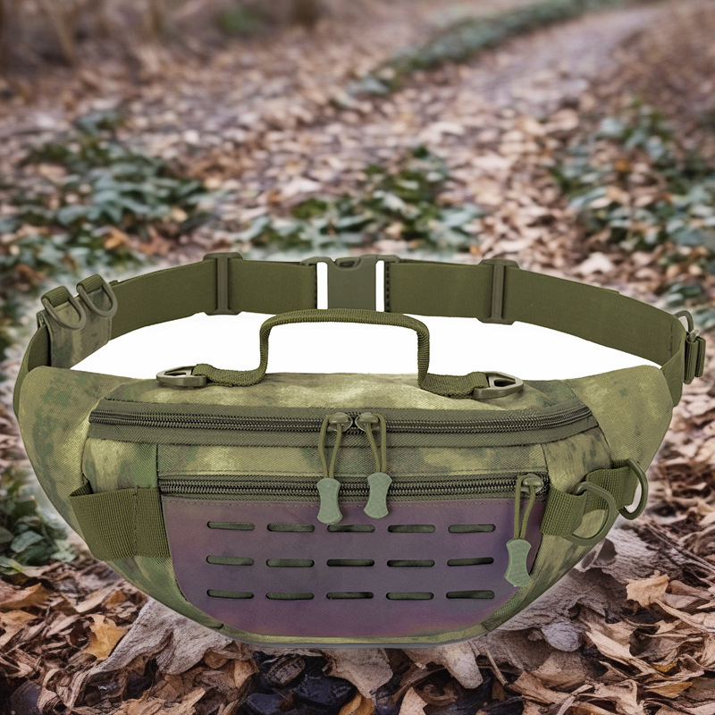 Camo Reflective Multifunctional Waist Bag for Outdoor Sports and Fishing